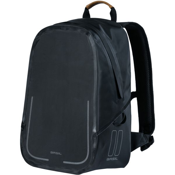 Load image into Gallery viewer, Basil Urban Dry Backpack - Rugzak Fietstas - Unisex - Zwart

