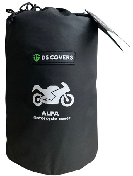 Motorcycle cover DS Covers ALFA XLarge - with license plate window