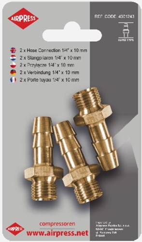 Airpress slangpilaar 1 2 -uitw 10 mm