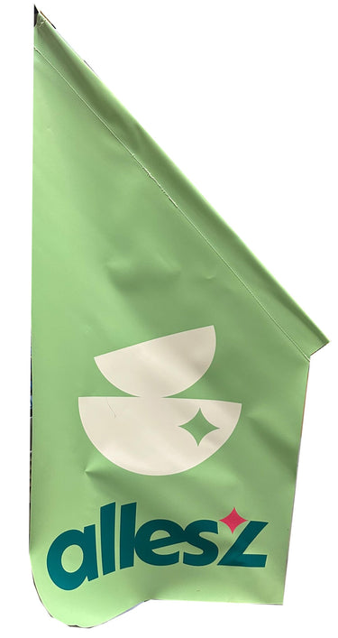 Z1 kioskvlag allesz 68x68x136 pvc dubbelzijdig