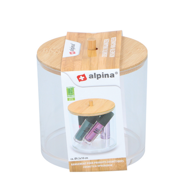 Alpina cosmetica organizer transparant ø9,5cm
