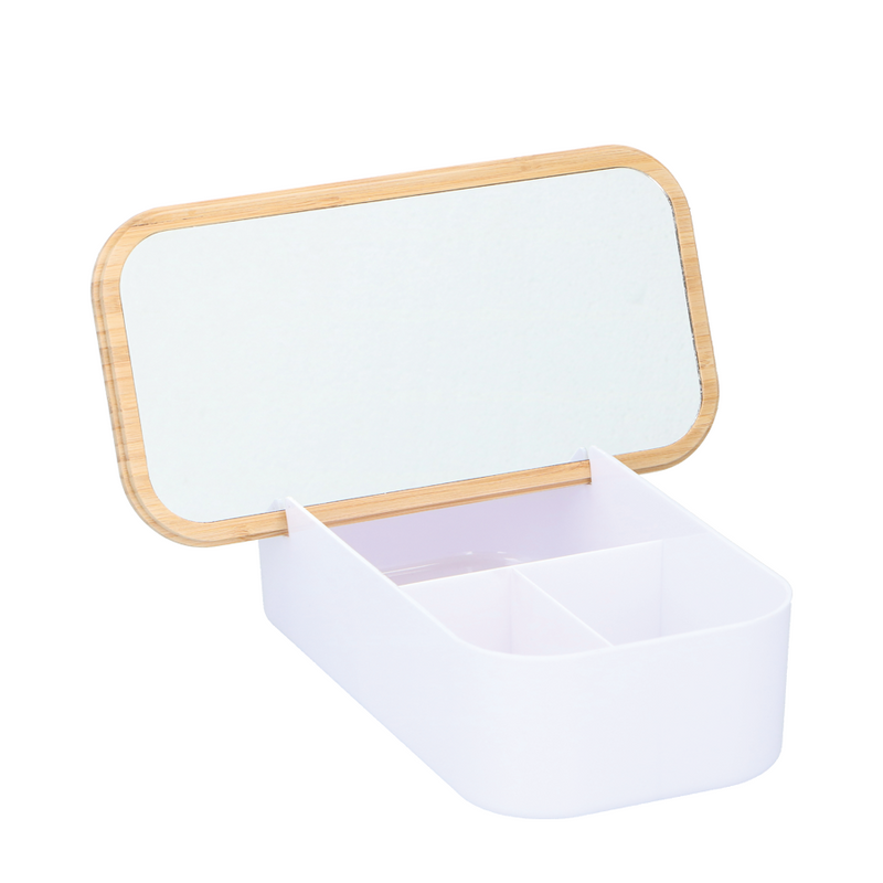 Load image into Gallery viewer, Alpina make-up opberger met spiegel, 25cm
