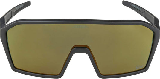 Alpina sports sportbril ram q-lite gouden spiegel zwart