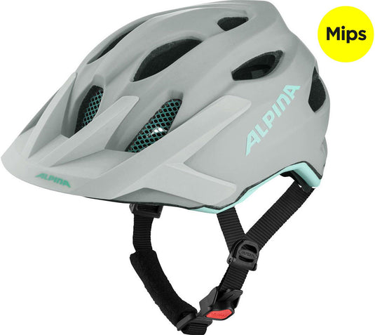 Olympic sportswear alpina sports kinderhelm apax jr. mips 51-56 mat turq grijs