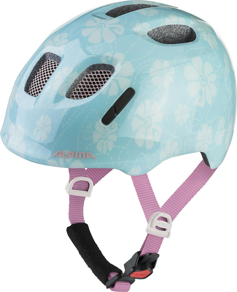 Load image into Gallery viewer, Alpina ximo 2 aqua rose flower gloss - kid's helmet
