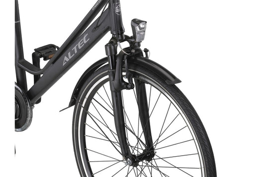 Axa omega 28 inch 50 cm dames 7v rollerbrake matzwart