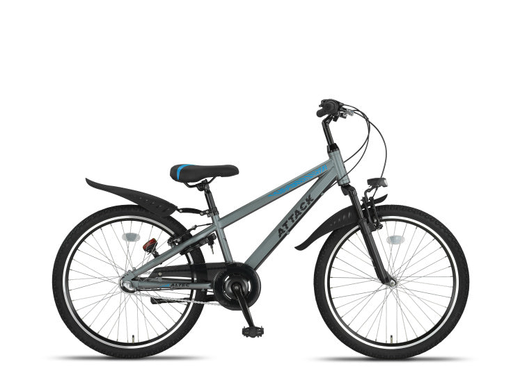 Load image into Gallery viewer, Altec attack mtb 24 inch jongens 3v v-brakes grijs
