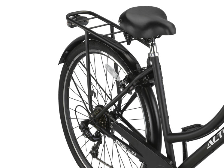 Load image into Gallery viewer, Altec berlijn 28 inch 53 cm dames 7v v-brakes matzwart
