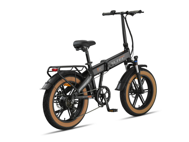 Load image into Gallery viewer, Altec cross fatbike vouwfiets 20 inch 39 cm unisex 7v schijfrem matzwart
