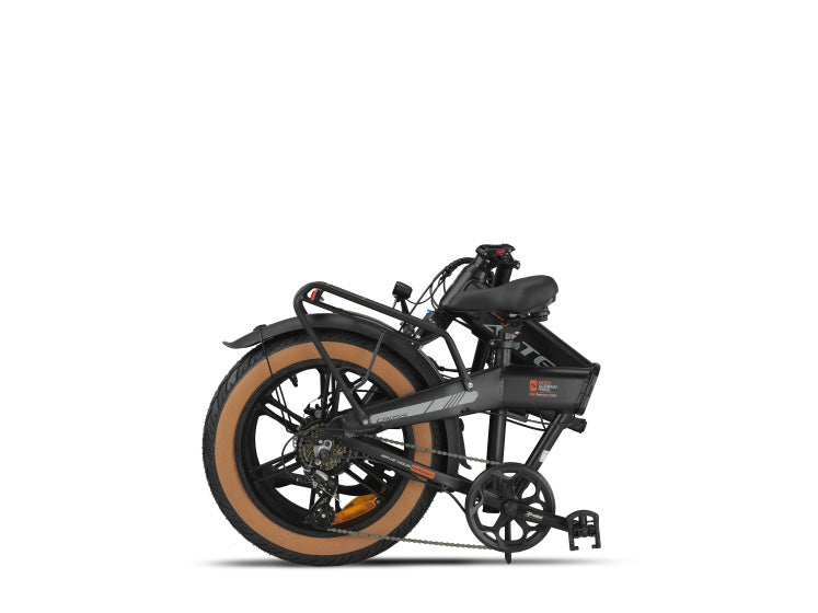 Load image into Gallery viewer, Altec cross fatbike vouwfiets 20 inch 39 cm unisex 7v schijfrem matzwart
