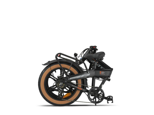 Altec cross fatbike vouwfiets 20 inch 39 cm unisex 7v schijfrem matzwart