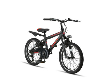 Altec dakota mtb 20 inch jongens 7v v-brakes zwart