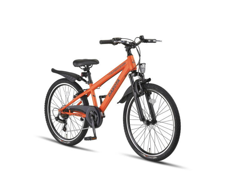 Load image into Gallery viewer, Altec dakota mtb 24 inch jongens 7v v-brakes oranje
