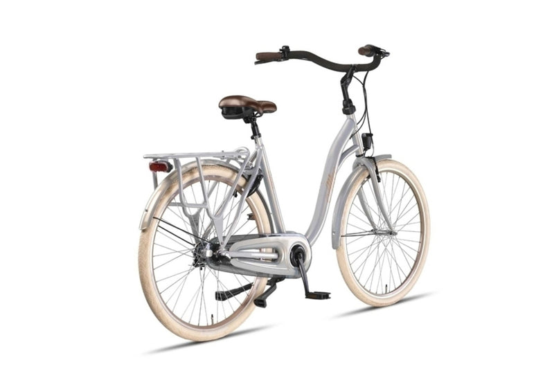 Load image into Gallery viewer, Altec sweet moederfiets 28 inch 56 cm dames 3v rollerbrake zilver

