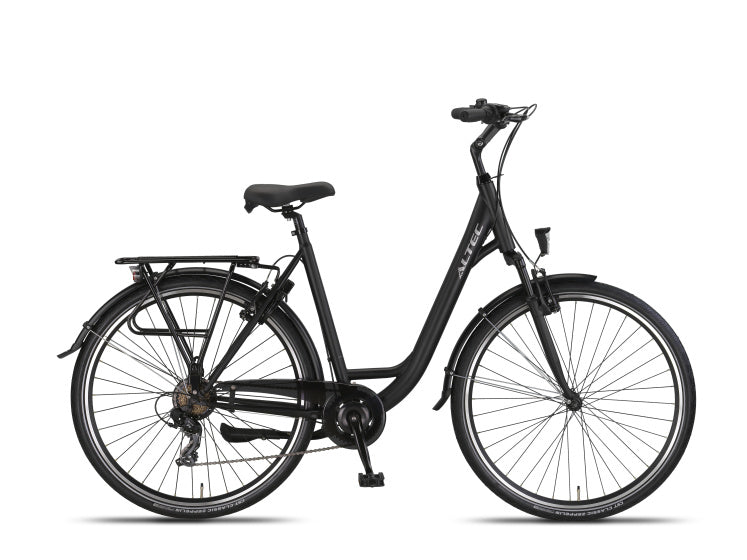 Load image into Gallery viewer, Altec verona 28 inch 52 cm dames 7v v-brakes matzwart
