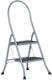 Altrex cromato huishoudtrap 2-treeds met hoge beugel silver - 500950
