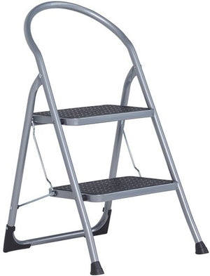 Altrex cromato huishoudtrap 2-treeds silver - 500949