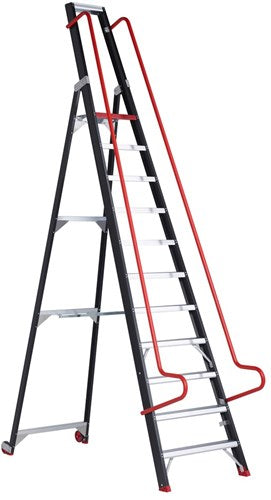 Altrex taurus enkel oploopbare magazijntrap tme 11 - 193211