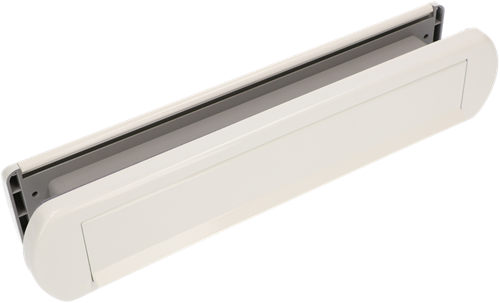 Afbeelding laden in galerijviewer, Ami briefplaat tochtklep ep 975 wit9016 schachtdelen deurdikte 53 57 climate comfort - 400689
