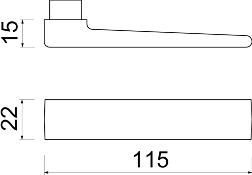 Load image into Gallery viewer, Ami deurkruk 353 stiftdeel38 42 f1 - 104465
