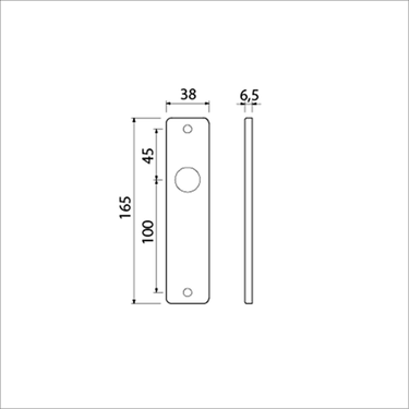 Ami kortschild 165 4 rh blind f-1 - 211000