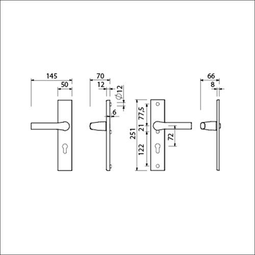 Load image into Gallery viewer, Ami veiligheidsbeslag 379 rotaveer 251 50 profielcilinder 72 f1 a z 379 rotaveer 251 50 profielcilinder 72 deurdikte 53 57 mm - 809210
