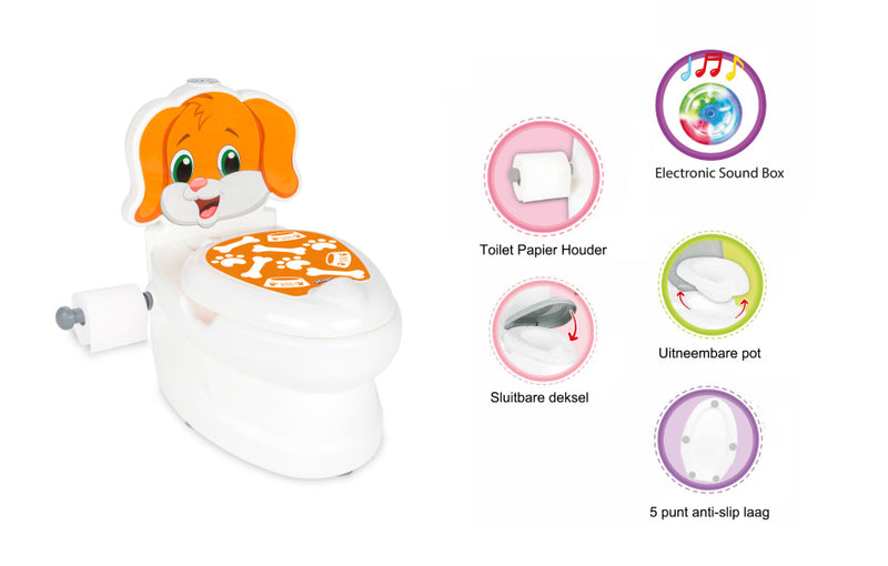 Load image into Gallery viewer, Pilsan Dog educatief plaspotje wit bruin
