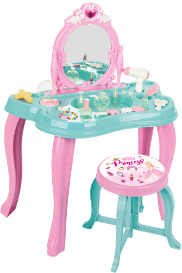 Load image into Gallery viewer, Pilsan Make-up tafel lichten geluidseffecten roze
