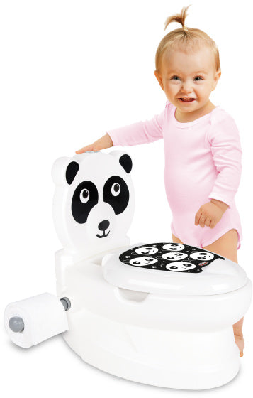 Load image into Gallery viewer, Pilsan Panda educatief plaspotje wit zwart
