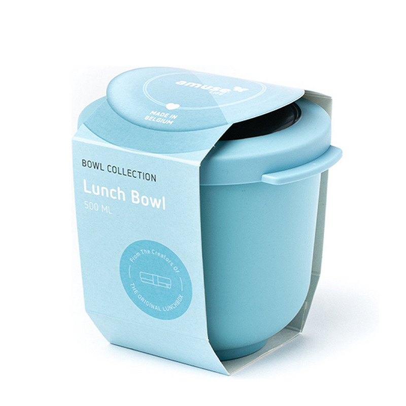 Load image into Gallery viewer, Amuse life lunch bowl met deksel blauw 500ml

