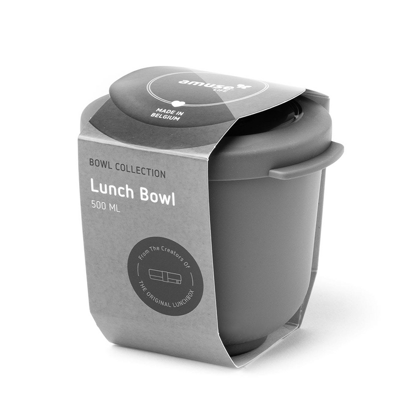 Load image into Gallery viewer, Amuse life lunch bowl met deksel grijs 500ml
