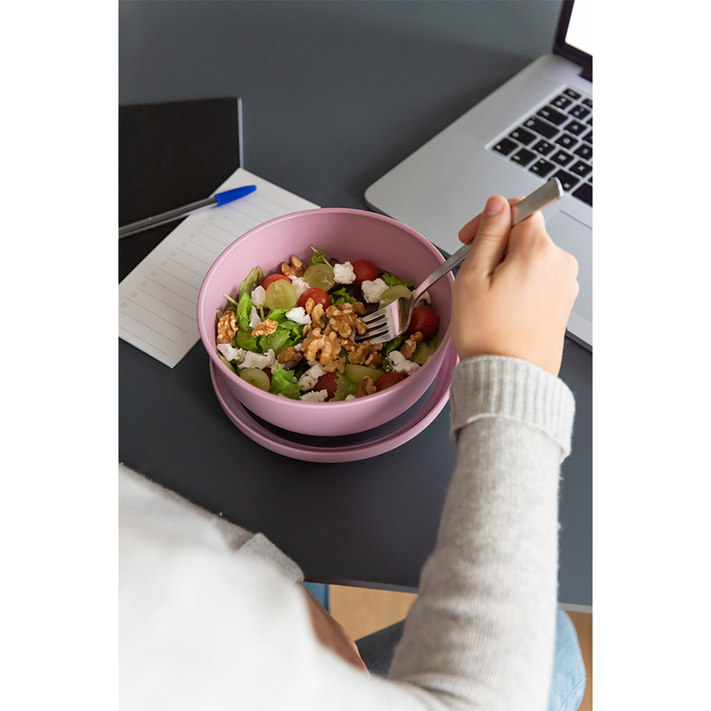 Load image into Gallery viewer, Amuse life lunch bowl met deksel roze 1000ml
