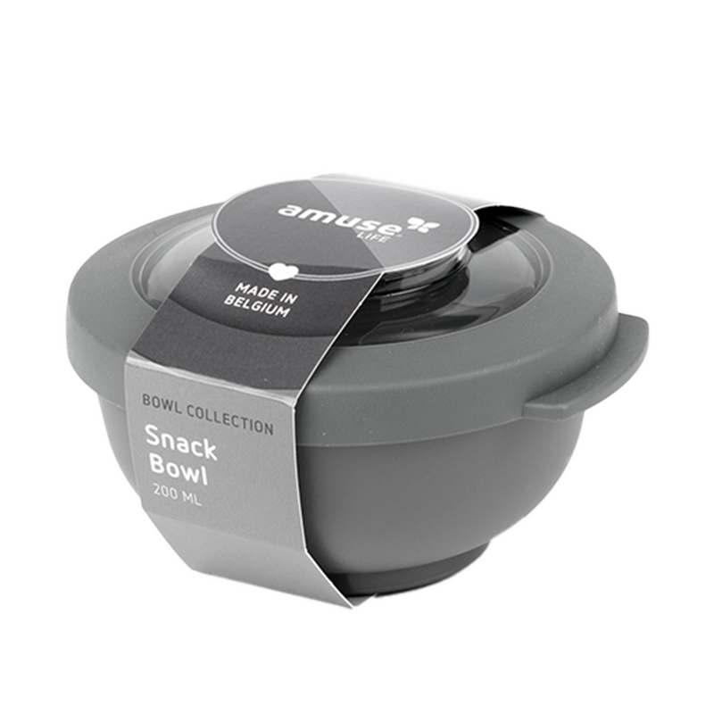Load image into Gallery viewer, Amuse life snack bowl met deksel grijs 200ml
