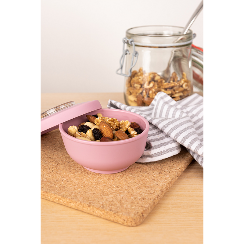 Load image into Gallery viewer, Amuse life snack bowl met deksel roze 200ml
