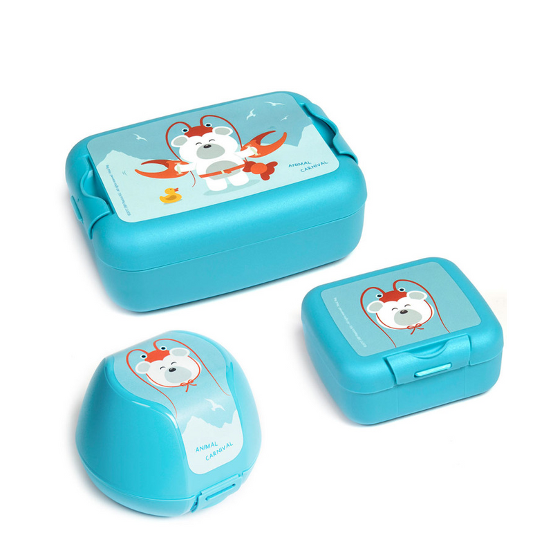 Load image into Gallery viewer, Amuse lunch set animal carnival polar bear
