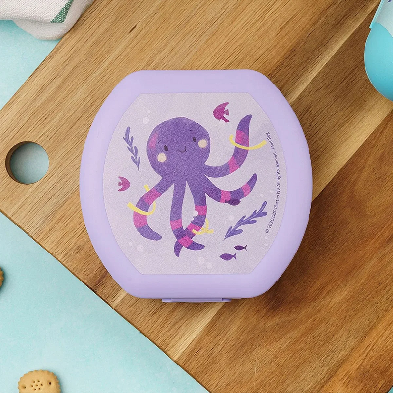 Load image into Gallery viewer, Amuse lunchbox medium paars octopus
