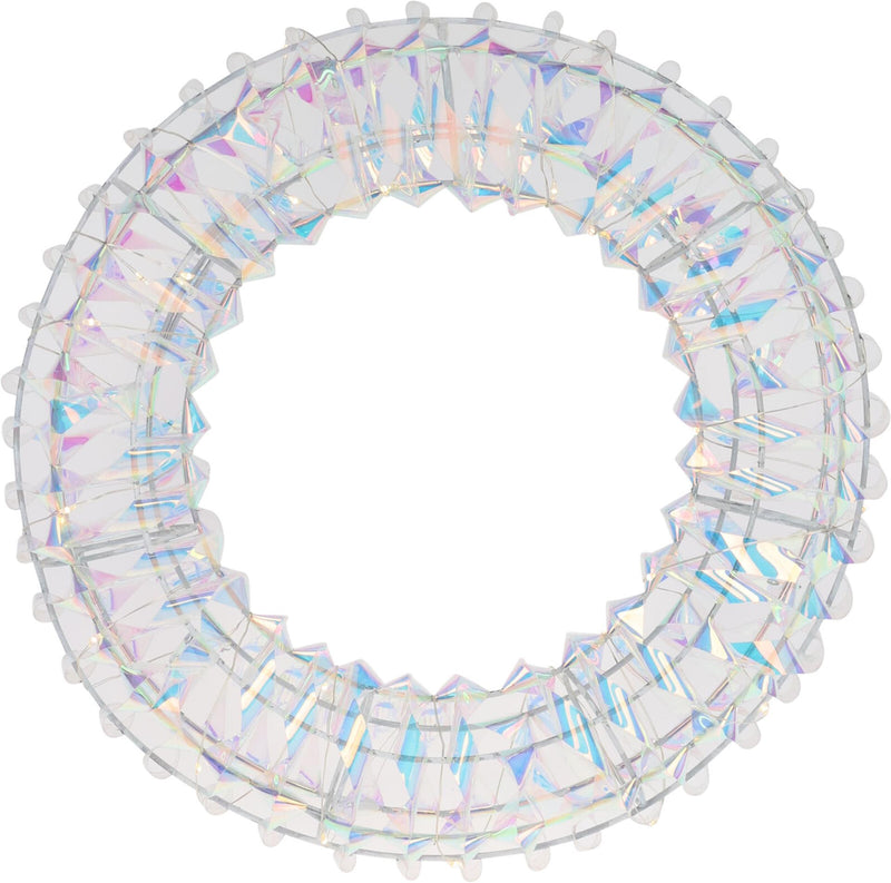 Load image into Gallery viewer, Home styling krans 30cm 30led shiny rainbow met timer
