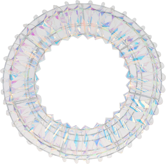 Home styling krans 30cm 30led shiny rainbow met timer
