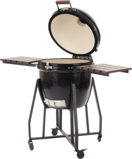 Load image into Gallery viewer, Arbaer Kamado Large Ø 21 inch met Frame Keramisch Zwart
