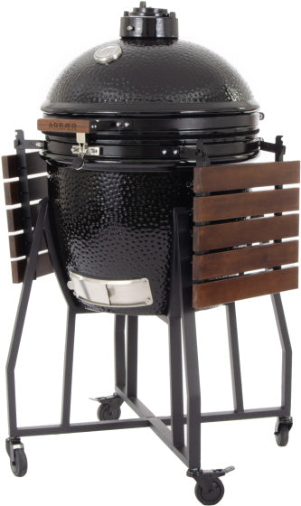 Load image into Gallery viewer, Arbaer Kamado Large Ø 21 inch met Frame Keramisch Zwart
