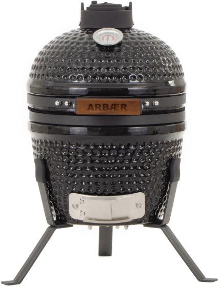 Load image into Gallery viewer, Arbaer Kamado Small Ø 13 inch met Frame Keramisch Zwart
