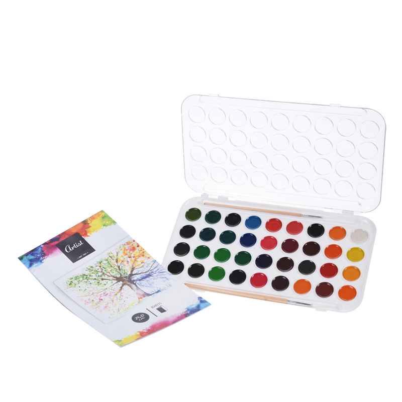 Afbeelding laden in galerijviewer, Artist waterverfset 36 kleuren
