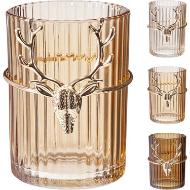 Home styling theelichthouder 9cm 3ass amber