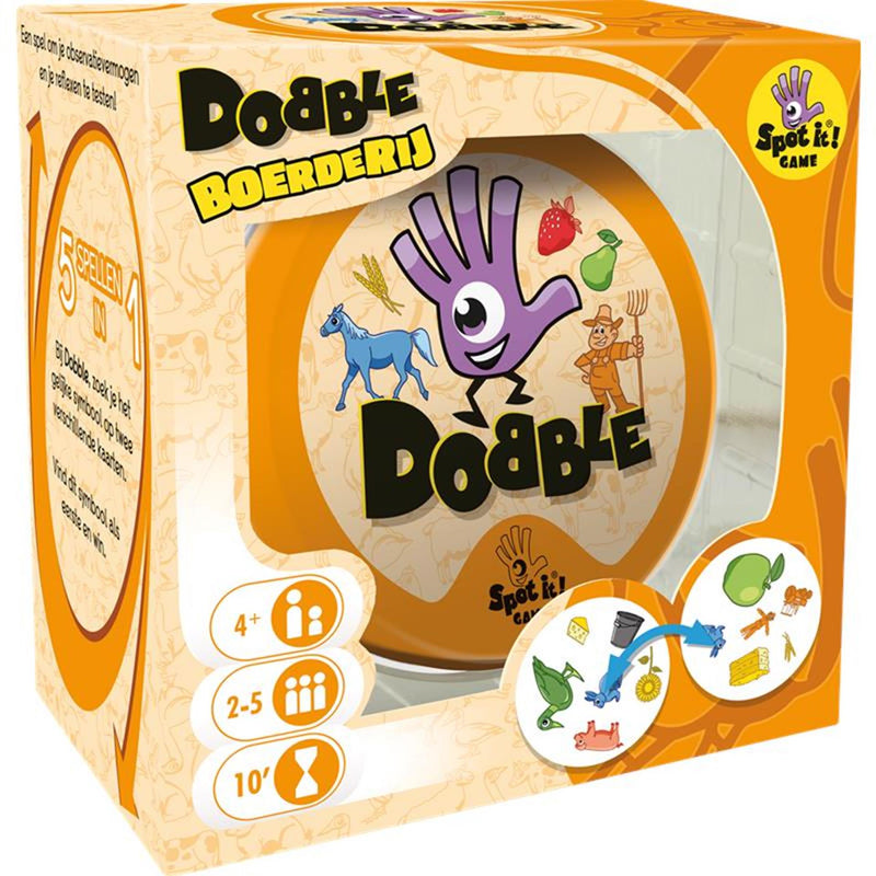 Load image into Gallery viewer, Dobble boerderij kaartspel vanaf 4 jaar 2-5 spelers
