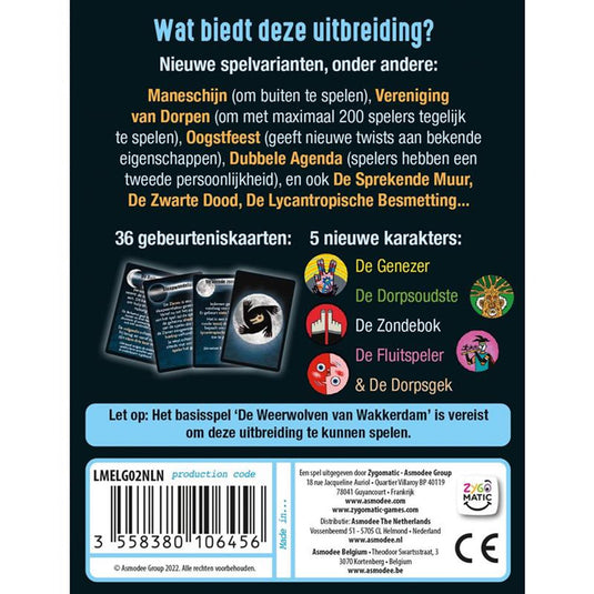 Zygomatic board game studio de weerwolven van wakkerdam - volle maan