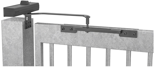 Afbeelding laden in galerijviewer, Assa abloy dc680g deurdranger voor toegangspoorten en tuinhekken | incl. glijarm voor breedtes van 600 mm tot 1400 mm | kleur zilver ev1. | 180-20 ° - a000399976
