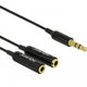 Aux splitter kabel - stereo