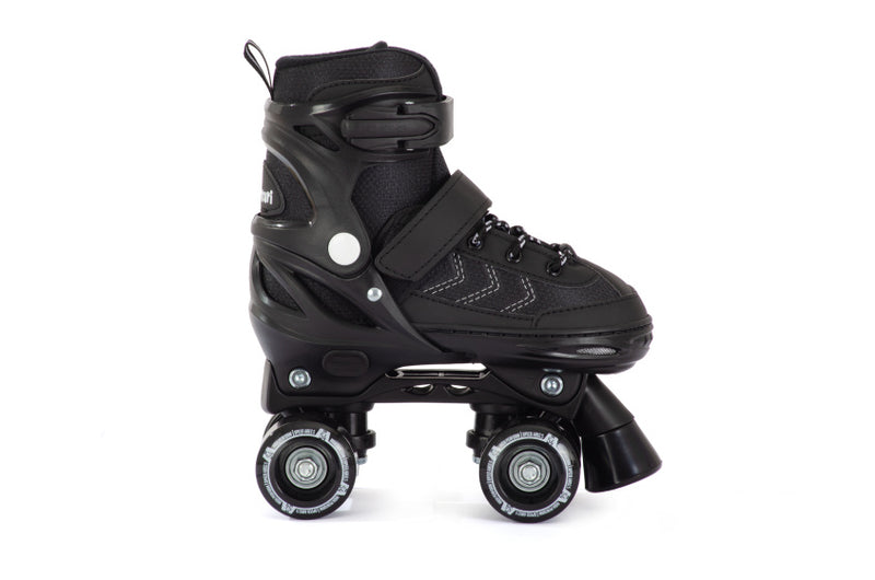 Load image into Gallery viewer, Aventuri verstelbare rolschaatsen semi-softboot zwart maat 31-34 (s)
