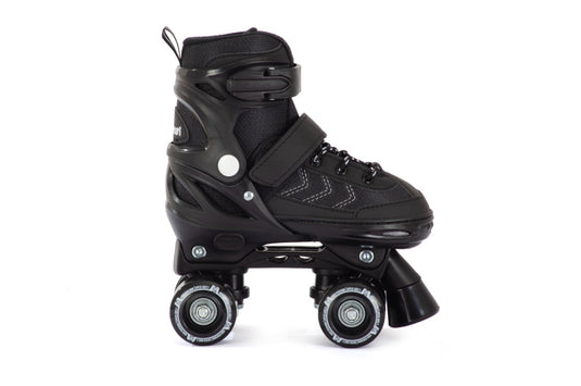 Aventuri verstelbare rolschaatsen semi-softboot zwart maat 31-34 (s)