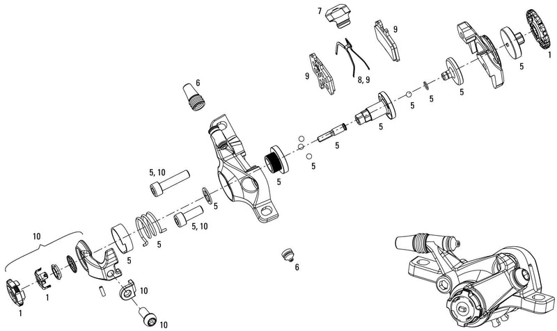 Load image into Gallery viewer, Avid scheibenbremse ball bearing 7 mtb disc br. bb7 mtb 160 mm
